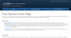 Desktop Screenshot of peerreview.aicpa.org