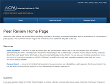 Tablet Screenshot of peerreview.aicpa.org